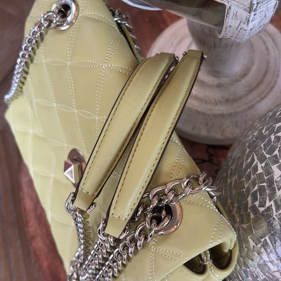 Kate Spade Yellow Quilted Natalia Shoulder Bag - Picture 6 of 13